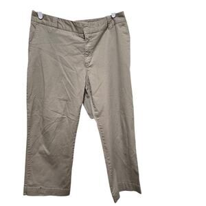 Merona Tan Ankle Crop Pants Women’s Size 12 Casual Office